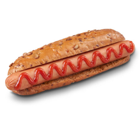 Amerikāņu hotdogs ar Frankfurtes desiņu graudu maizē