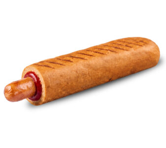 Franču hotdogs ar grila desiņu griķu maizē