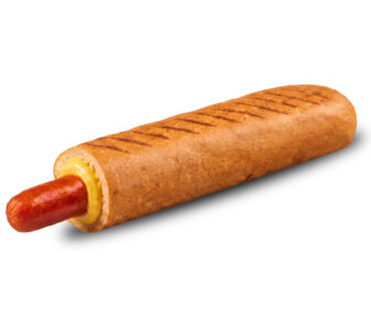 Franču hotdogs ar Kabanos desiņu griķu maizē