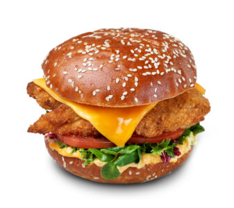 Šefpavāra burgers ar sulīgo vistu